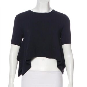 Opening Ceremony Flared Crop Knit Top